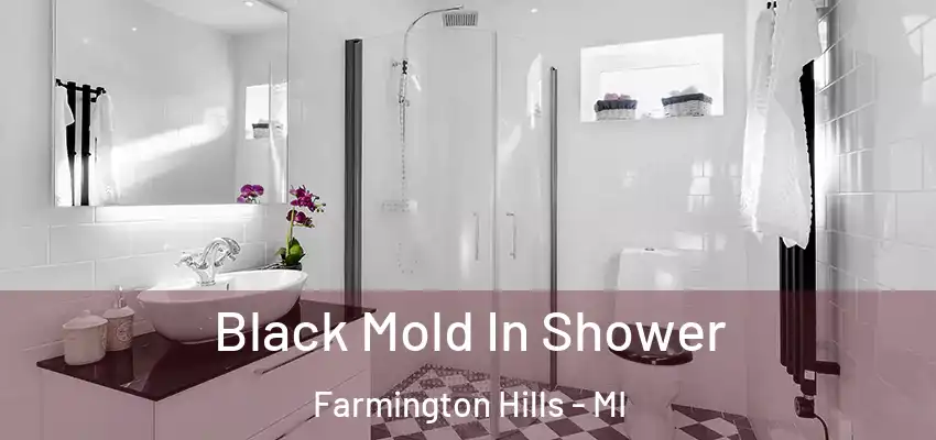  Black Mold In Shower Farmington Hills - MI